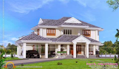 Kerala Style 4 Bedroom Villa Kerala Home Design And Floor Plans 9k