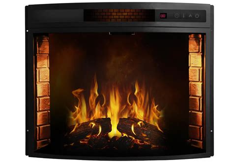 Elwood 33 Inch Curved Electric Fireplace Insert