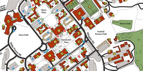 Wake Forest University Campus Map