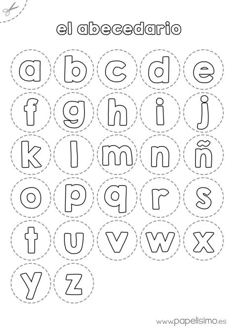 Abecedario Para Colorear Y Recortar Lettering Alphabet Alphabet
