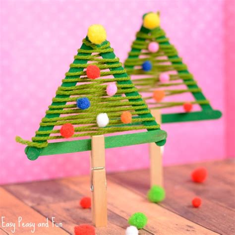 Craft Sticks Christmas Tree Craft Easy Peasy And Fun