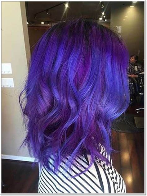 115 Extraordinary Variations Of Blue And Purple Hair For You In 2020