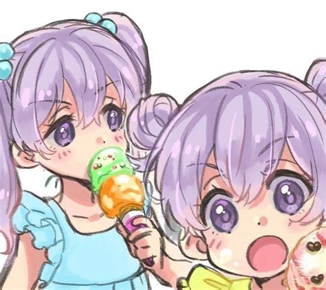 Luna And Mana Em 2022 Irmãs Anime Garotas Kawaii Anime