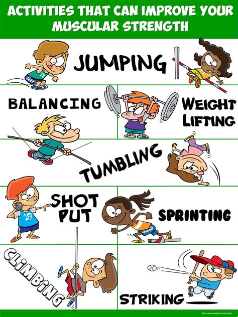 Pe Poster Activities That Can Improve Your Muscular Strength