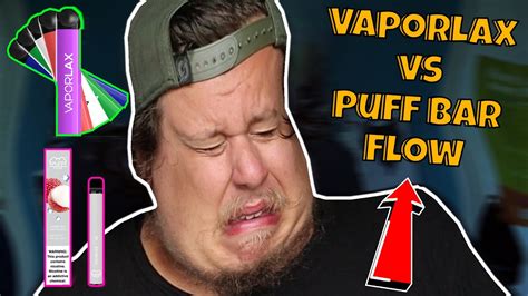 Vaporlax Disposable Device Vs Puff Bar Flow Review Youtube