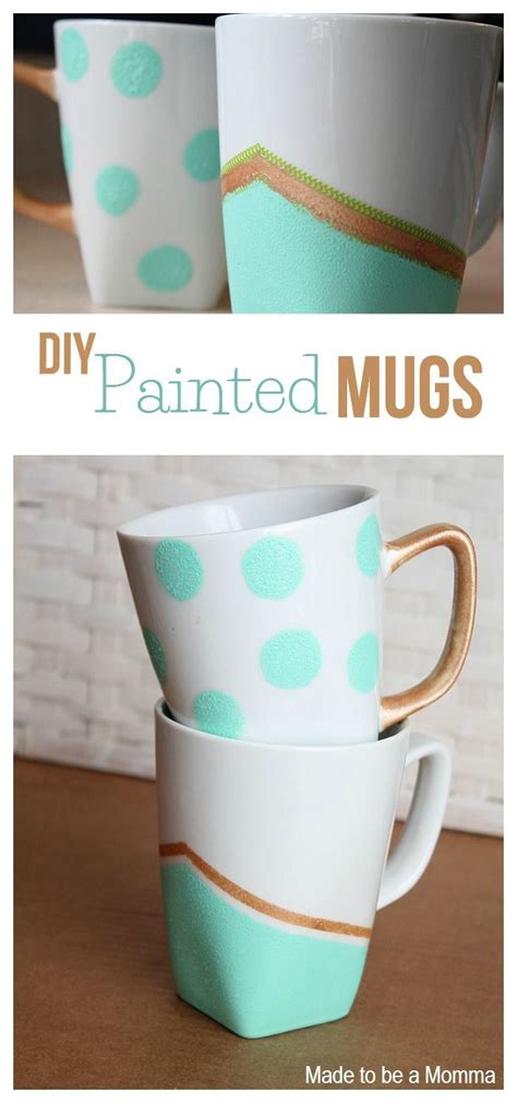 DIY Projects: Adorable Mugs - Pretty Designs | Diy mugs, Painted mugs