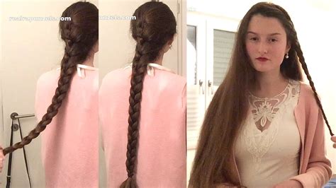 Realrapunzels Classic Length Braid Hair Play And Updo Preview Youtube