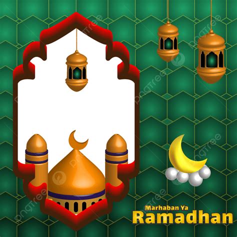 Ramadan Islamic Muslim Vector Art Png Twibbon Islamic Frame Ramadan