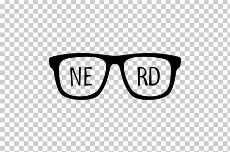 nerd logo glasses geek png clipart area black and white brand community eyewear free png