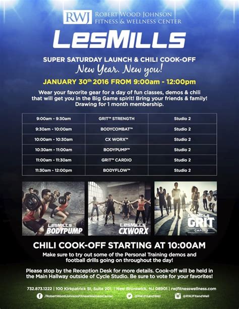 Les Mills Super Saturday Launch And Chili Cook Off In New Brunswick