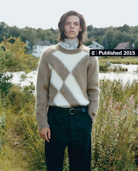 The Grungy Mohair Sweater Goes Prep The New York Times