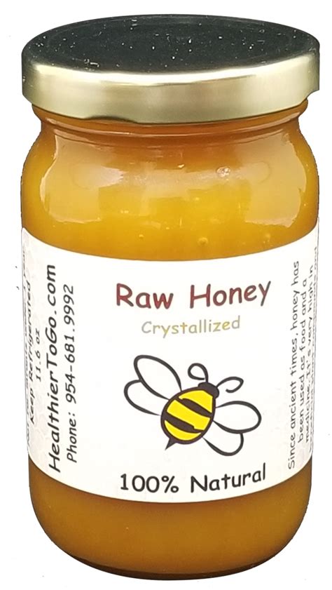 Raw Honey Crystallized Healthiertogo