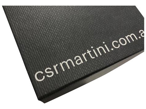 Bespoke Printed Packaging With Corporate Branding Textured Paper Stock