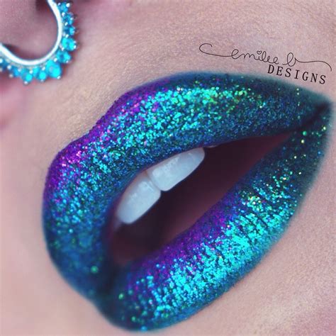 Glitter Ombre Lip · How To Paint A Glitter Lip · Beauty On