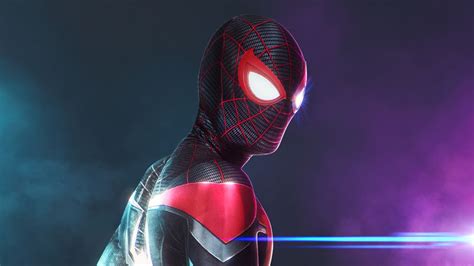 Miles Morales Wallpaper 4k Spider Man Colorful Marvel Superheroes