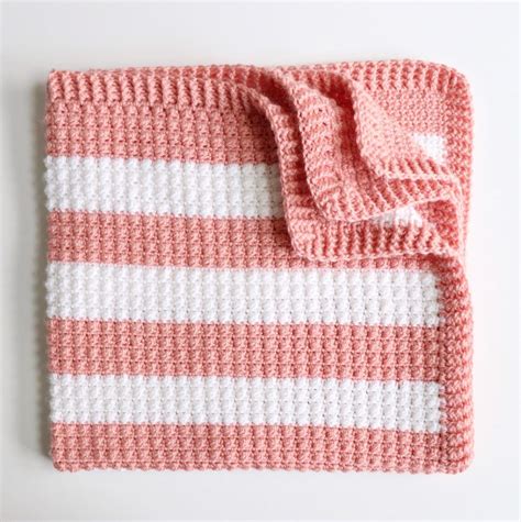Daisy Farm Crafts Striped Baby Blanket Baby Blanket Crochet Pattern