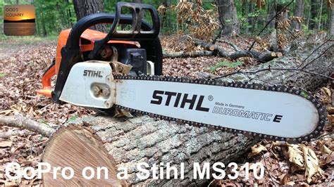 Gopro Hero 3 Mounted On A Stihl Ms 310 Chainsaw Clearing A Road Youtube