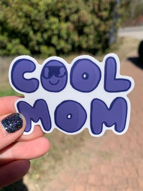 Cool Mom Sticker 3x3 Etsy