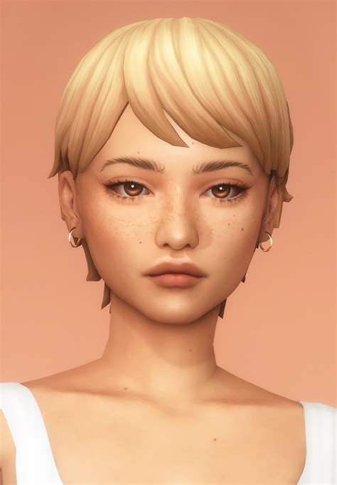 Sims 4 Maxis Match Short Hair Cc Female Fandomspot