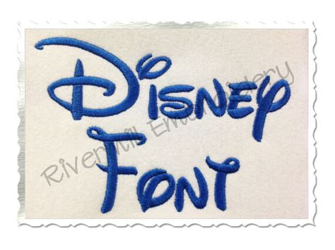 Disney Machine Embroidery Font Monogram Alphabet 3 Sizes
