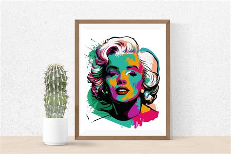 Marilyn Monroe Digital Pop Art Poster Graphic By Kanay Lal · Creative