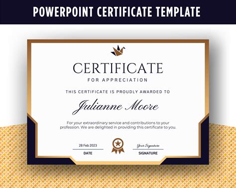 Certificate Template For Powerpoint