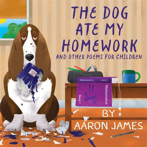A Dog Eating Homework