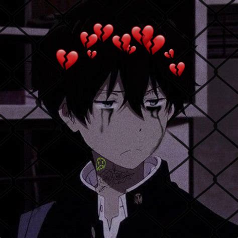 Pfp Depressed Dark Aesthetic Anime Boy Download Anime Pfp Sad Boy