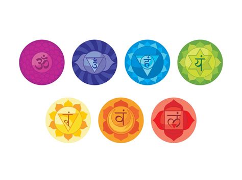 Buy Chakras Energy Centers Fabric Wall Decals Set Of 7 Meditation
