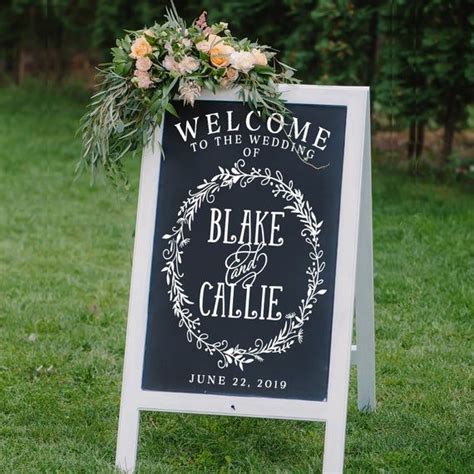 Personalized Wedding Decal Diy Wedding Signs Welcome To The Wedding Of