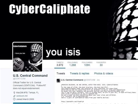 Group Alleging To Be Isis Hacks Us Military Social Media Accounts