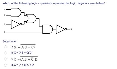 Solved Which Of The Following Logic Expressions Represent Chegg Com