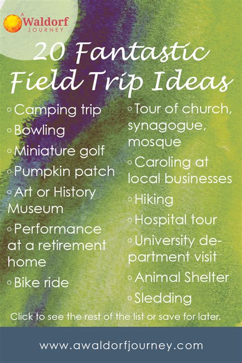 20 Fantastic Field Trip Ideas And Why You Should Take Them A