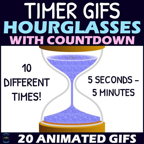 Hourglass Timer S With Countdown Animated S Blue Sand Timers