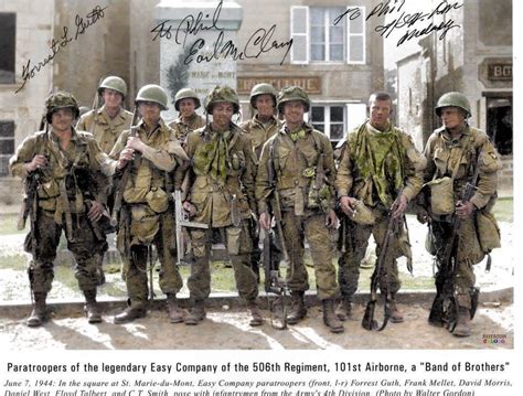 Band Of Brothers June 7 1944 Easy Company 2nd Battallion Of The 506th Parachute Infantry