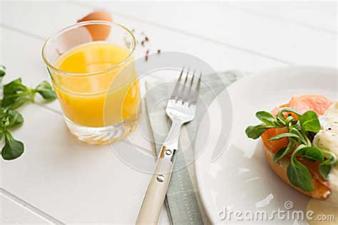 Healthy Breakfast With Poached Eggs Stock Image Image Of
