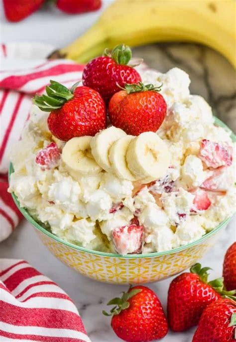 Strawberry Banana Fluff Salad Easy Recipes
