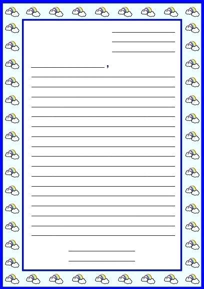 Friendly Letter Blank Template Free Download