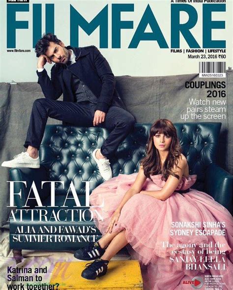 Fawad Khan And Alia Bhatt On The Cover Page Of Filmfare March Photo Bom Digital Media
