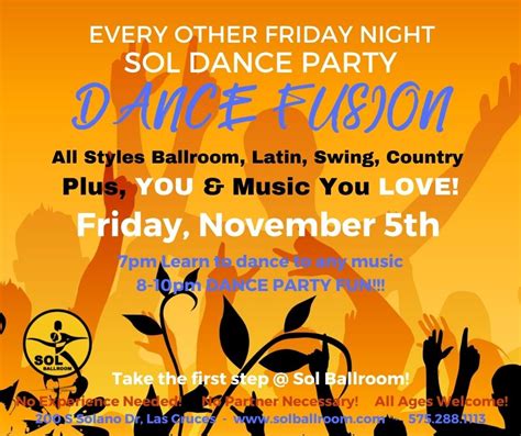 Parties And Events Sol Ballroom Dance Center