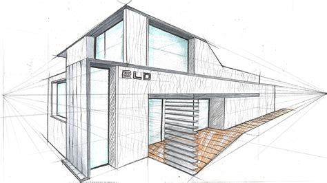 Sketch Perspective Drawing Architecture Architecture Design Drawing