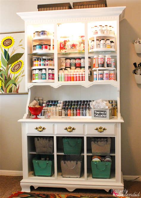 Arts And Crafts Storage Cabinet Have All Your Supplies In One Place