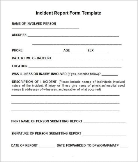 10 Incident Report Templates Word Excel PDF Formats In 2023