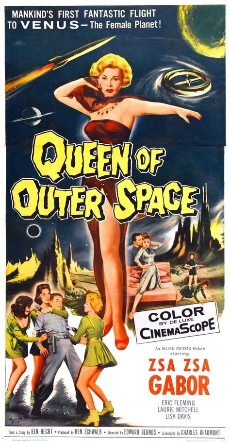 Queen Of Outer Space 1958 Movie Posters Science Fiction Movie Posters Classic Sci Fi Movies