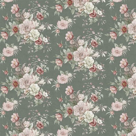 Floral Charm By Boråstapeter Sage Wallpaper Wallpaper Direct