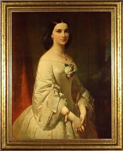 Rare Ca1850 Southern Belle Lithograph Wframe By Erich Correns 1821