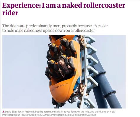 This Guy Is A Record Breaking Nude Roller Coaster Rider