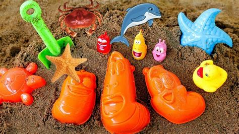 Learning Sea Animals Names For Kids Kinetic Sand And