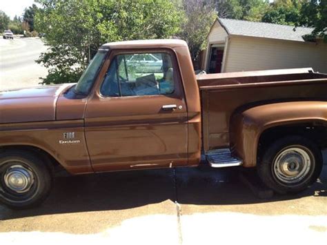 Purchase Used 1976 Ford F100 Custom Stepside Truck Brown In