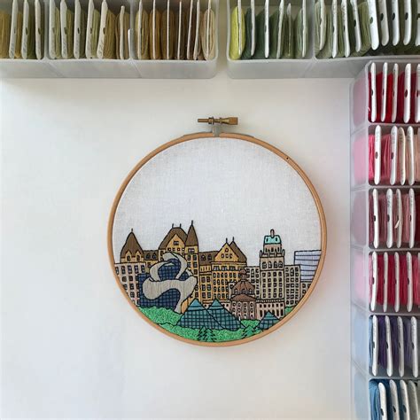 When it comes to custom embroidery & patches in edmonton, we. Hoop art. Edmonton Embroidery Hoop, Hand Embroidery ...
